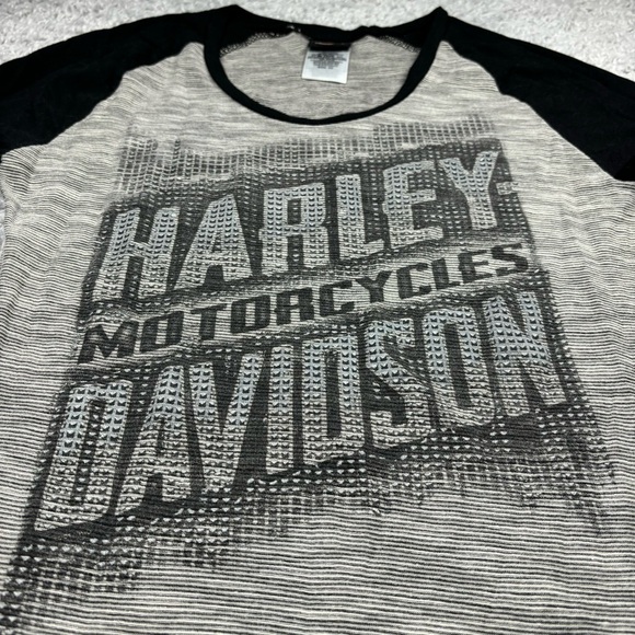 Harley Davidson Shirt Womens Extra Small Long Sleeve Crewneck Motorcycle Riding - Picture 2 of 5